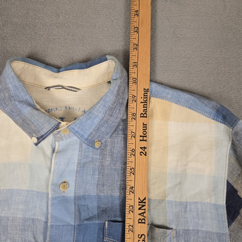 Tommy Bahama Shirt Mens Large Relax Modern Island Fit 100% Linen Short Sleeve - Picture 7 of 8